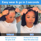 Vietnamese Straight Human Hair Wigs 13x4 Transparent Lace Frontal Wigs Remy Hair Preplucked 230% Density Glueless Wig For Women