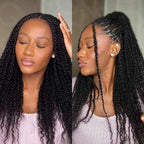 QVR Afro Kinky Bulk Hair No Attachment 50g Afro Curly Bulk 100% Human Hair Unprocessed Virgin Remy Braiding Hair for Dreadlocks