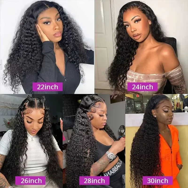 Burmese Curly Bundles with Frontal 100% Human Hair Weave Deep Wave Bundles and Closure Curly Bundles and Frontal For Extension