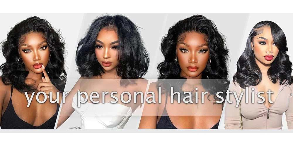 13x6 Body Wave Lace Front Wigs 100% Human Hair 250 Density Pre Plucked 13x4 HD Transparent Lace Frontal Wig Human Hair for Women