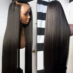 Vietnamese Straight Human Hair Wigs 13x4 Transparent Lace Frontal Wigs Remy Hair Preplucked 230% Density Glueless Wig For Women