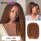Black Pearl Top QVR Peruvian Kinky Curly Mini Twist Hair 50G/pc Afro Kinky Bulk Human Hair for Braiding 100% Remy Hair Bundles