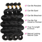 16A Raw Indian Body Wave Human Hair Bundles Unprocessed Virgin Hair Weave Extensions 1/3/4 pcs Wholesale Cheap Price Natural