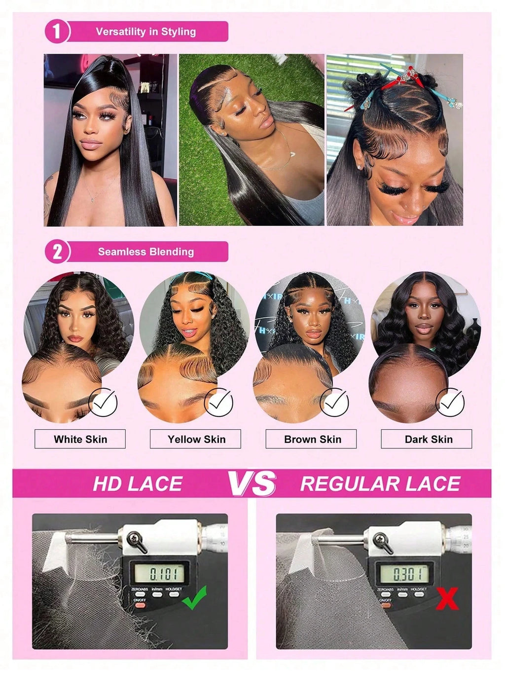 40 Inches 250% Density Lace Front Wig Human Hair Body Wave 13x6 Frontal Glueless Wigs 13x4 HDTransparent Lace Wigs Pre Plucked