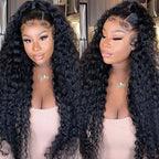 Burmese Curly Bundles with Frontal 100% Human Hair Weave Deep Wave Bundles and Closure Curly Bundles and Frontal For Extension