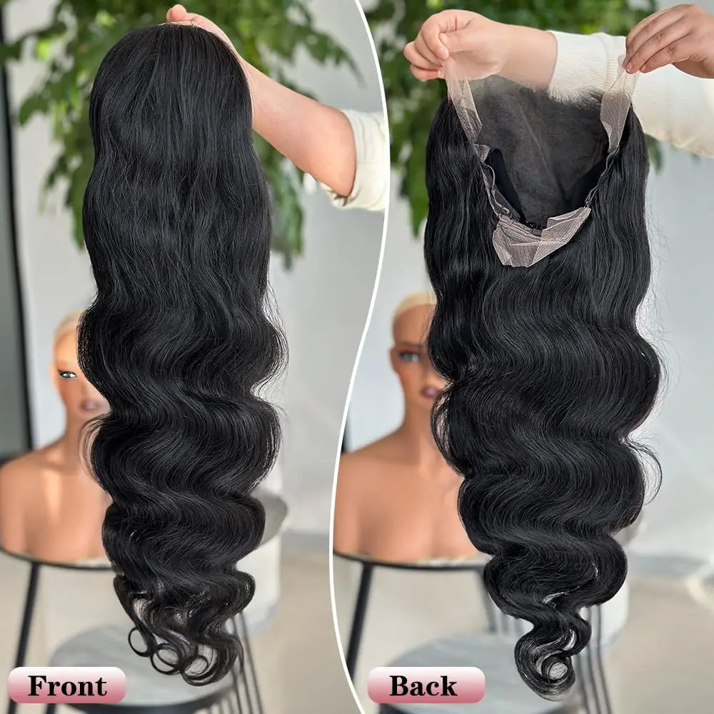 40 Inches 250% Density Lace Front Wig Human Hair Body Wave 13x6 Frontal Glueless Wigs 13x4 HDTransparent Lace Wigs Pre Plucked