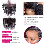 Burmese Curly Bundles with Frontal 100% Human Hair Weave Deep Wave Bundles and Closure Curly Bundles and Frontal For Extension