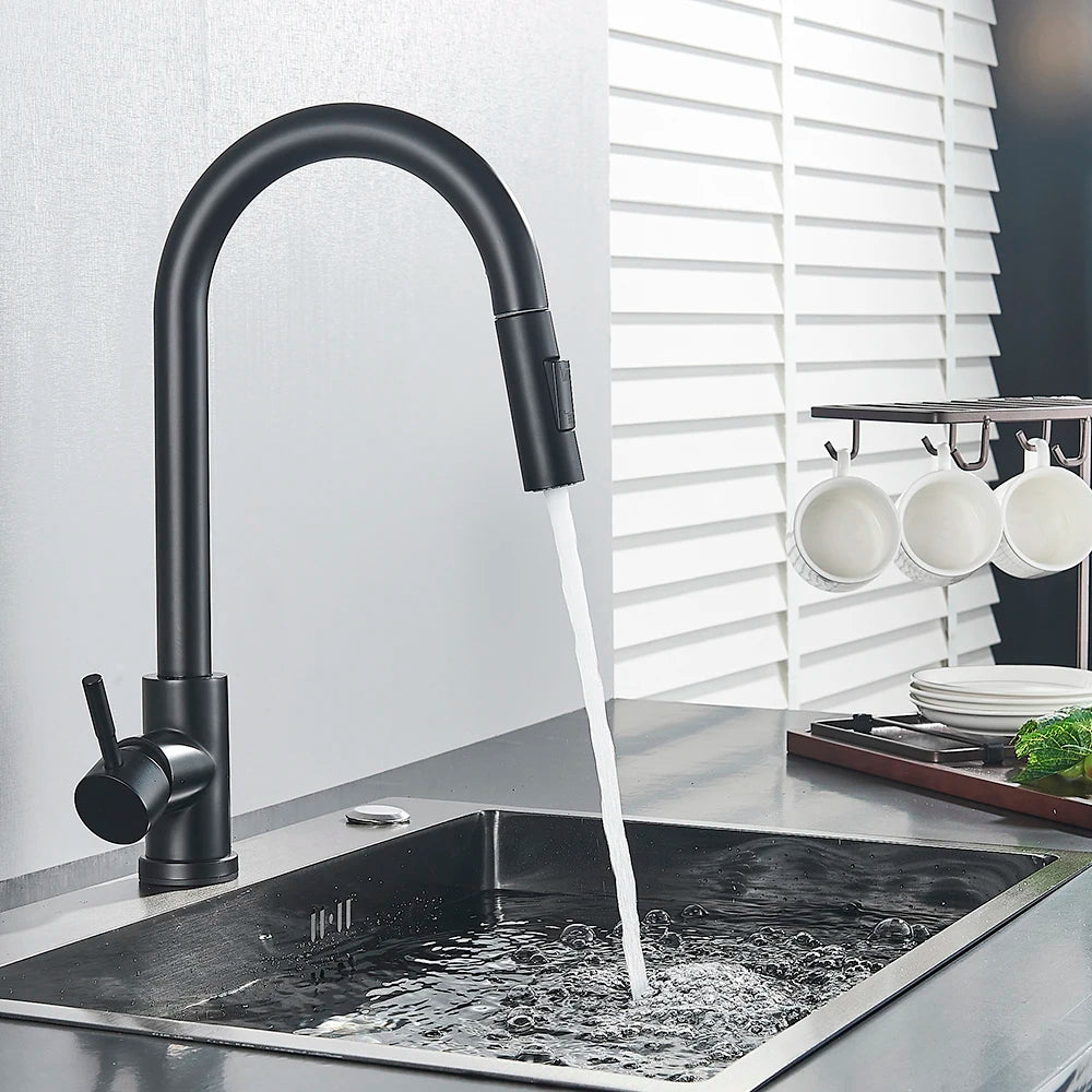 Pull Out Sensor Kitchen Faucet Sensitive Touch Control Faucet Mixer For Kitchen Touch Sensor Kitchen Mixer Tap