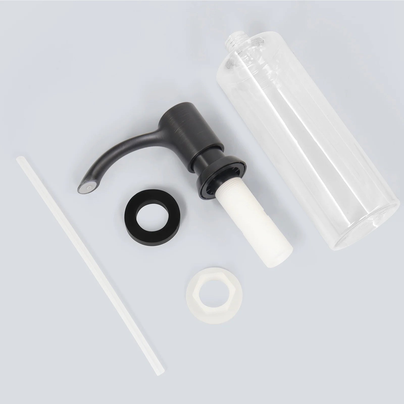 Samodra Nickel Soap dispenser Black Kitchen sink Counter Liquid Soap Dispenser Bottle kitchen accessories 350ml  Built in Pumps