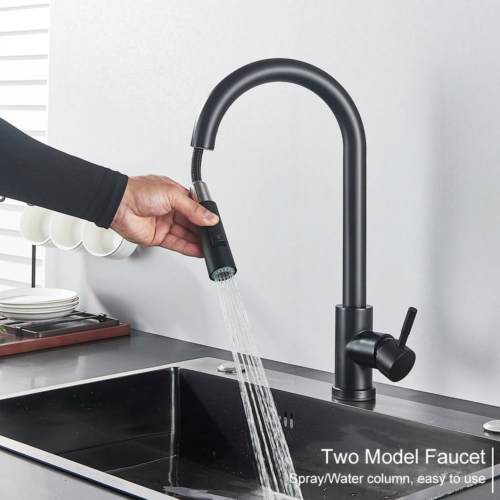 Pull Out Sensor Kitchen Faucet Sensitive Touch Control Faucet Mixer For Kitchen Touch Sensor Kitchen Mixer Tap