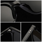 VIVIBEE Vintage Leopard Polarized Sunglasses Men Retro Small Square Women Sun Glaases 2026 UV400 High Quality Driving Shades
