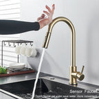 Pull Out Sensor Kitchen Faucet Sensitive Touch Control Faucet Mixer For Kitchen Touch Sensor Kitchen Mixer Tap