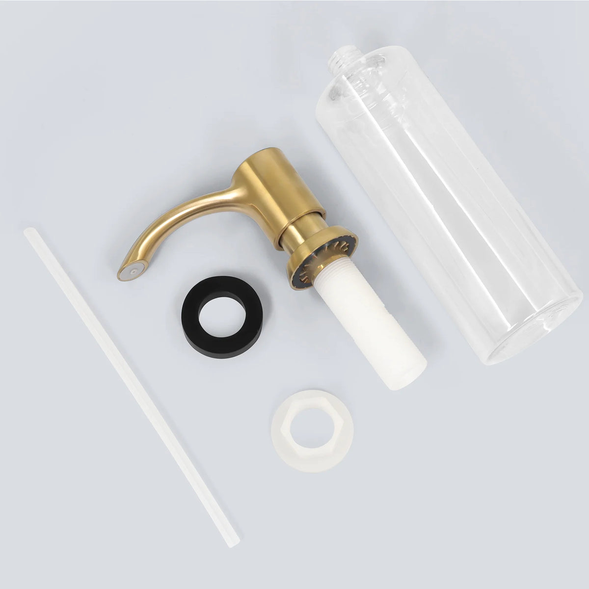 Samodra Nickel Soap dispenser Black Kitchen sink Counter Liquid Soap Dispenser Bottle kitchen accessories 350ml  Built in Pumps