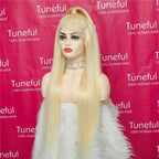 613 Blonde HD Transparent Lace Frontal Human Hair Wigs Tuneful 613 Malaysian Bone Straight 13x4 13x6 Lace Front Human Hair Wigs