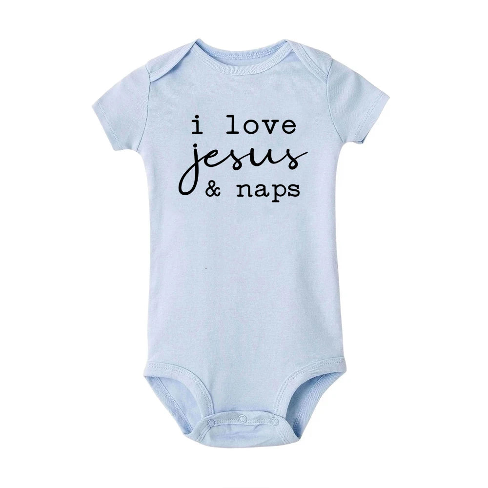 I Love My Mommy Daddy Auntie Baby Infant Romper Fashion Summer Short Sleeve Jumpsuit Toddler Girl Boy Bodysuits Clothes Gifts
