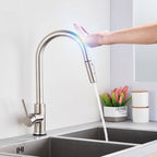Pull Out Sensor Kitchen Faucet Sensitive Touch Control Faucet Mixer For Kitchen Touch Sensor Kitchen Mixer Tap
