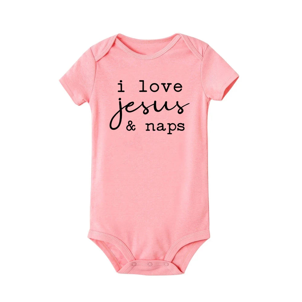 I Love My Mommy Daddy Auntie Baby Infant Romper Fashion Summer Short Sleeve Jumpsuit Toddler Girl Boy Bodysuits Clothes Gifts