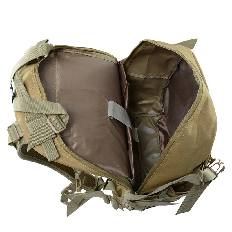 Outdoor Tactical Climbing Camping Backpack Travel Molle Hiking Hunting Trekking Rucksack Sports Crossbody Reflective Strip Bag