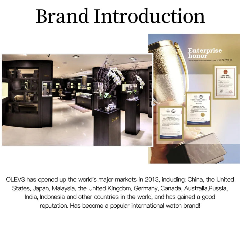 OLEVS Luxury Women Watch Camellia Quartz Japan Movement 30M Waterproof Watch For Women Ceramics Women Wristwatch