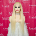 613 Blonde HD Transparent Lace Frontal Human Hair Wigs Tuneful 613 Malaysian Bone Straight 13x4 13x6 Lace Front Human Hair Wigs