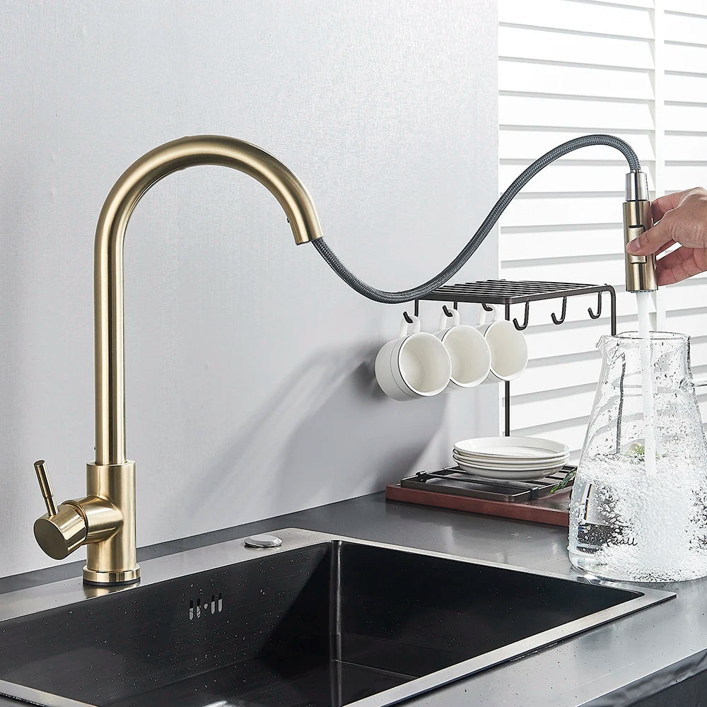 Pull Out Sensor Kitchen Faucet Sensitive Touch Control Faucet Mixer For Kitchen Touch Sensor Kitchen Mixer Tap