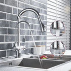 Gold /Black/Chrome Kithcen Purified Faucet Pull Out Water Filter Tap 2/3 Way Torneira Hot Cold Mixer Sink Crane Kitchen Drink