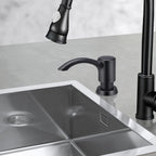Samodra Nickel Soap dispenser Black Kitchen sink Counter Liquid Soap Dispenser Bottle kitchen accessories 350ml  Built in Pumps