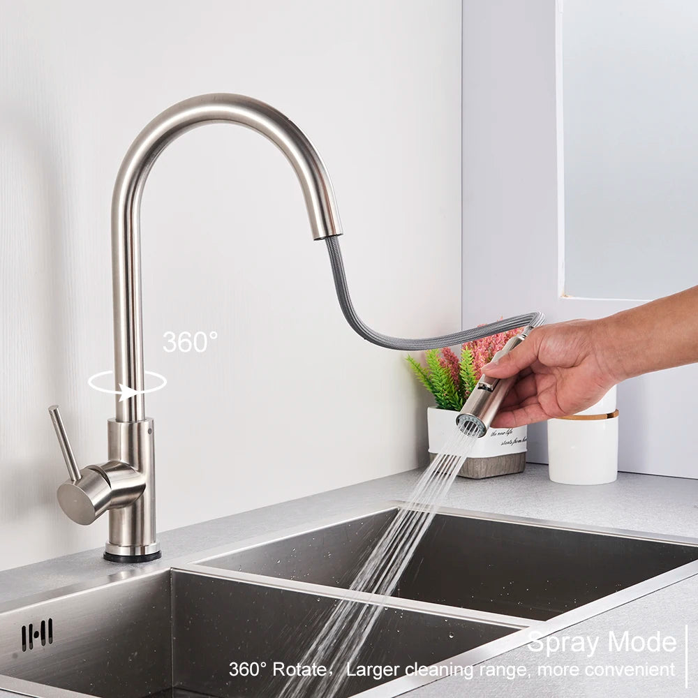 Pull Out Sensor Kitchen Faucet Sensitive Touch Control Faucet Mixer For Kitchen Touch Sensor Kitchen Mixer Tap