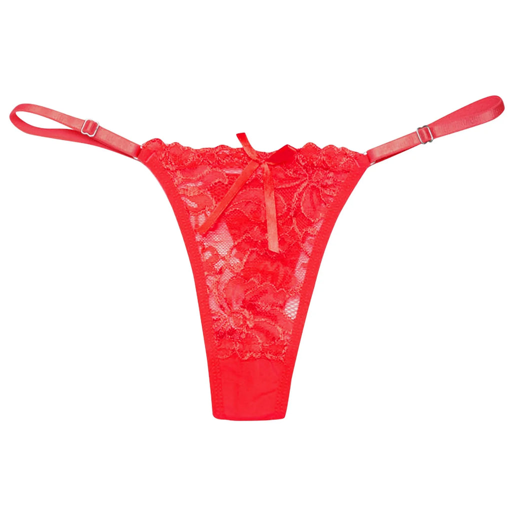 Sexy Solid Women's Underpants Low Waist  Thong Breathable Panties Lace Briefs Underwear Sexy Seamless Underwear G Strings