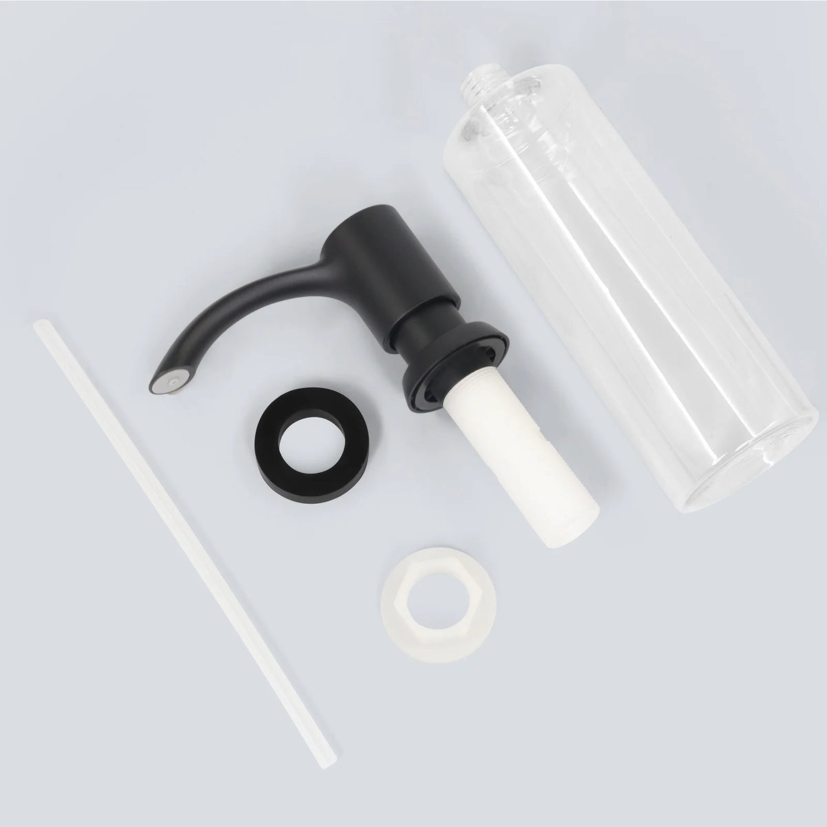 Samodra Nickel Soap dispenser Black Kitchen sink Counter Liquid Soap Dispenser Bottle kitchen accessories 350ml  Built in Pumps