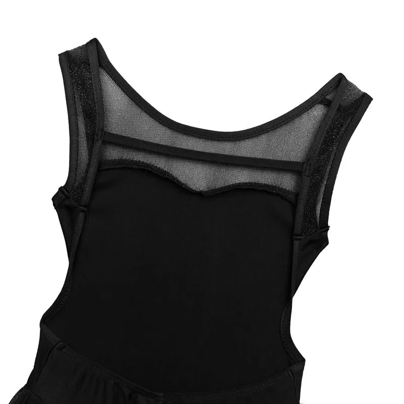 Gymnastics Leotard For Dancing Costume Kids Girls Gym Ballet Dance Tutu Dress Hem Lyrical Skirt Ballerina Modern Dance Clothing