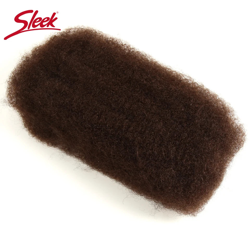 Afro Kinky Bulk Human Hair Extensions QVR US Local Shipping Natural Black/Brown Lightweight For Braiding Styling Everyday Wear