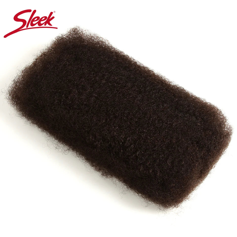 Afro Kinky Bulk Human Hair Extensions QVR US Local Shipping Natural Black/Brown Lightweight For Braiding Styling Everyday Wear