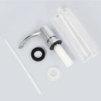 Samodra Nickel Soap dispenser Black Kitchen sink Counter Liquid Soap Dispenser Bottle kitchen accessories 350ml  Built in Pumps
