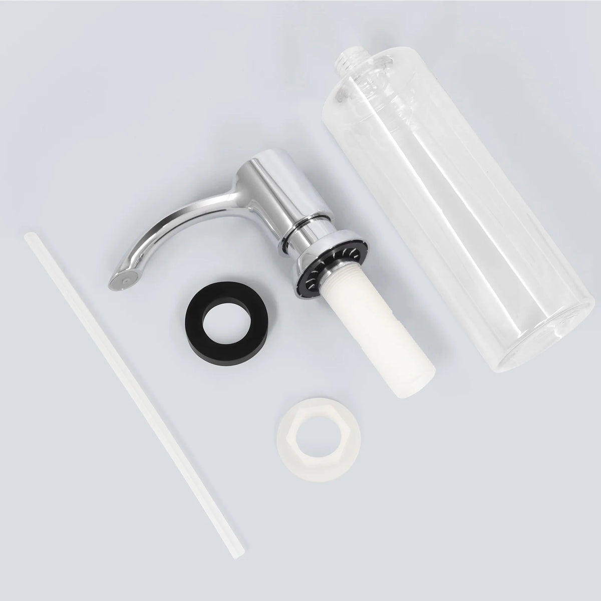 Samodra Nickel Soap dispenser Black Kitchen sink Counter Liquid Soap Dispenser Bottle kitchen accessories 350ml  Built in Pumps