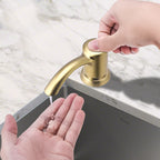 Samodra Nickel Soap dispenser Black Kitchen sink Counter Liquid Soap Dispenser Bottle kitchen accessories 350ml  Built in Pumps