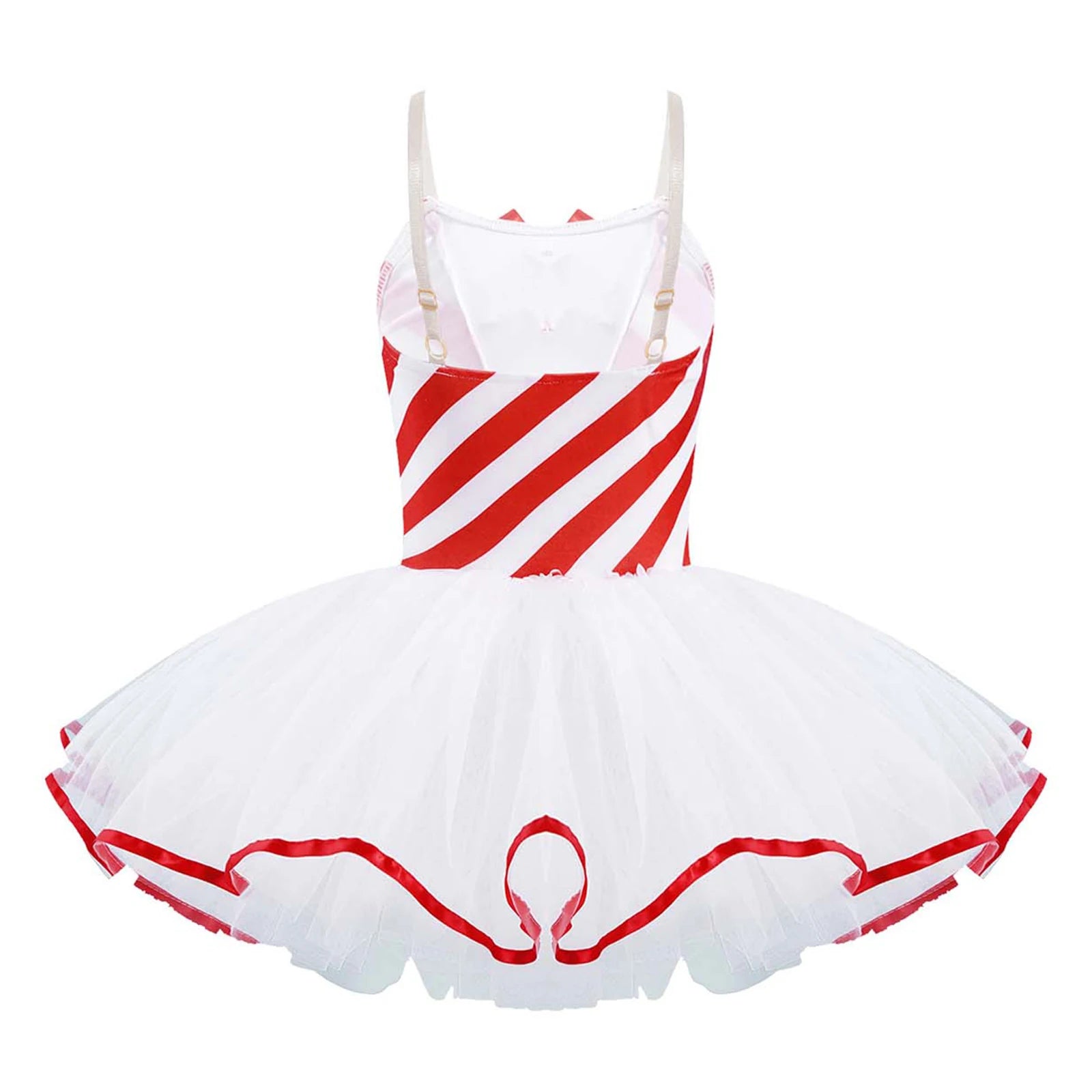 Red Kids Girls Ballerina Fairy Prom Party Costumes Flower Dress Girls Dance Wear Gymnastic Ballet Leotard Tutu Christmas Dresses