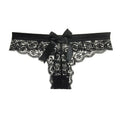 Women's Panties Sexy Lingerie Ladies Lace Transparent Bow Panties Lace Perspective Hollow Sexy Panties Thongs Erotic Lingerie
