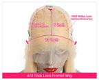 13x4 13x6 360 HD Transparent 613 Lace Frontal Wig Honey Blonde Color Brazilian Raw Body Wave Lace Front Human Hair Wig For Women