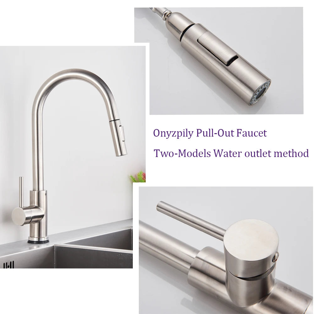 Pull Out Sensor Kitchen Faucet Sensitive Touch Control Faucet Mixer For Kitchen Touch Sensor Kitchen Mixer Tap