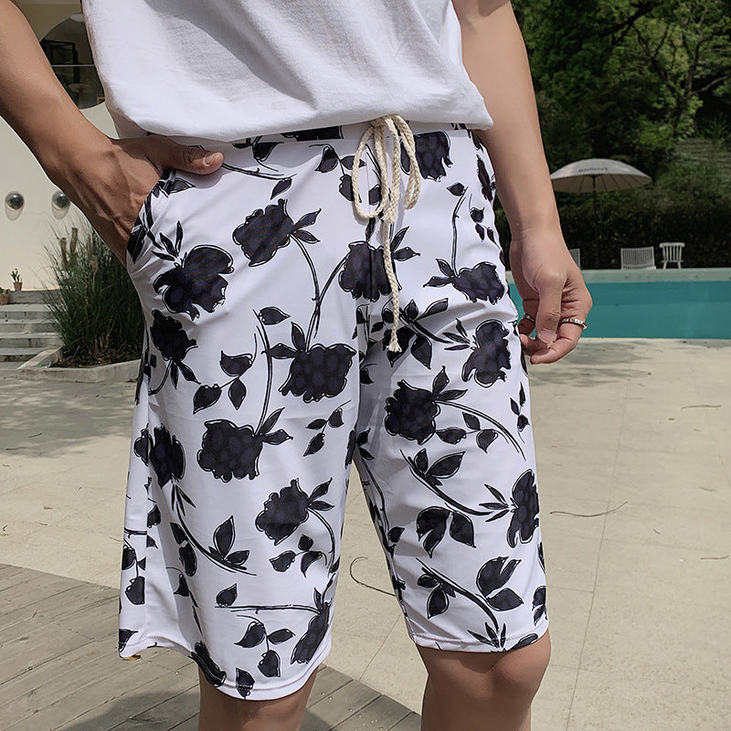 Couples Swimsuit Women's Split Swimsuit Hot Spring Small Chest Push-up Slimming High Waist Bikini Swimming Holiday Men's Beach Pants