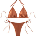 2026 European and American Cross-Border New Lace-Up Swimsuit Bikini High-End Bikini Swimsuit Set for Women