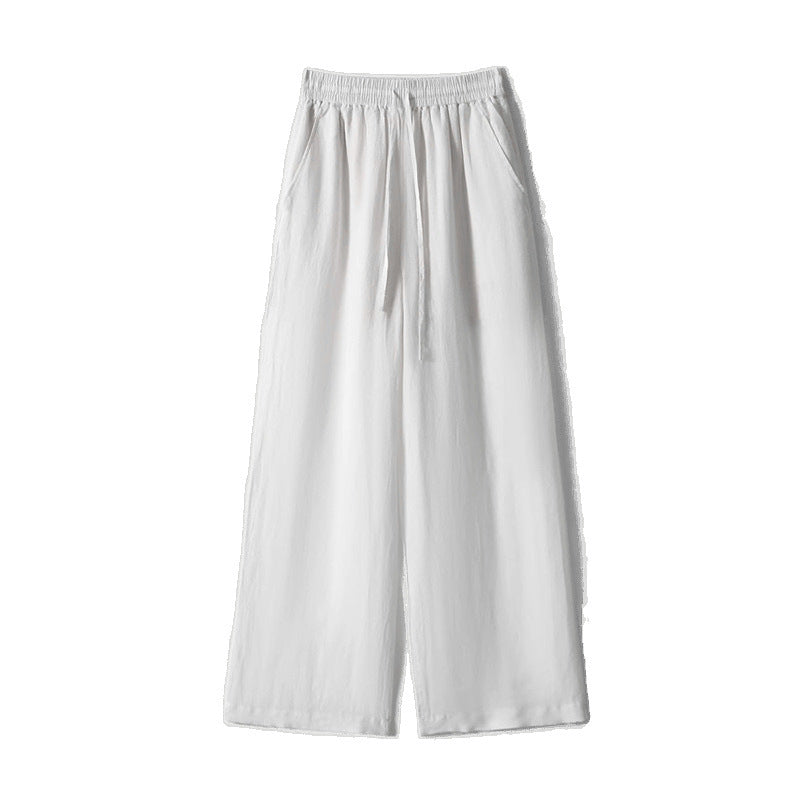 Cross-border 2025 Summer New Breathable Loose White suit Simple Breathable Top Shorts Two-piece Set