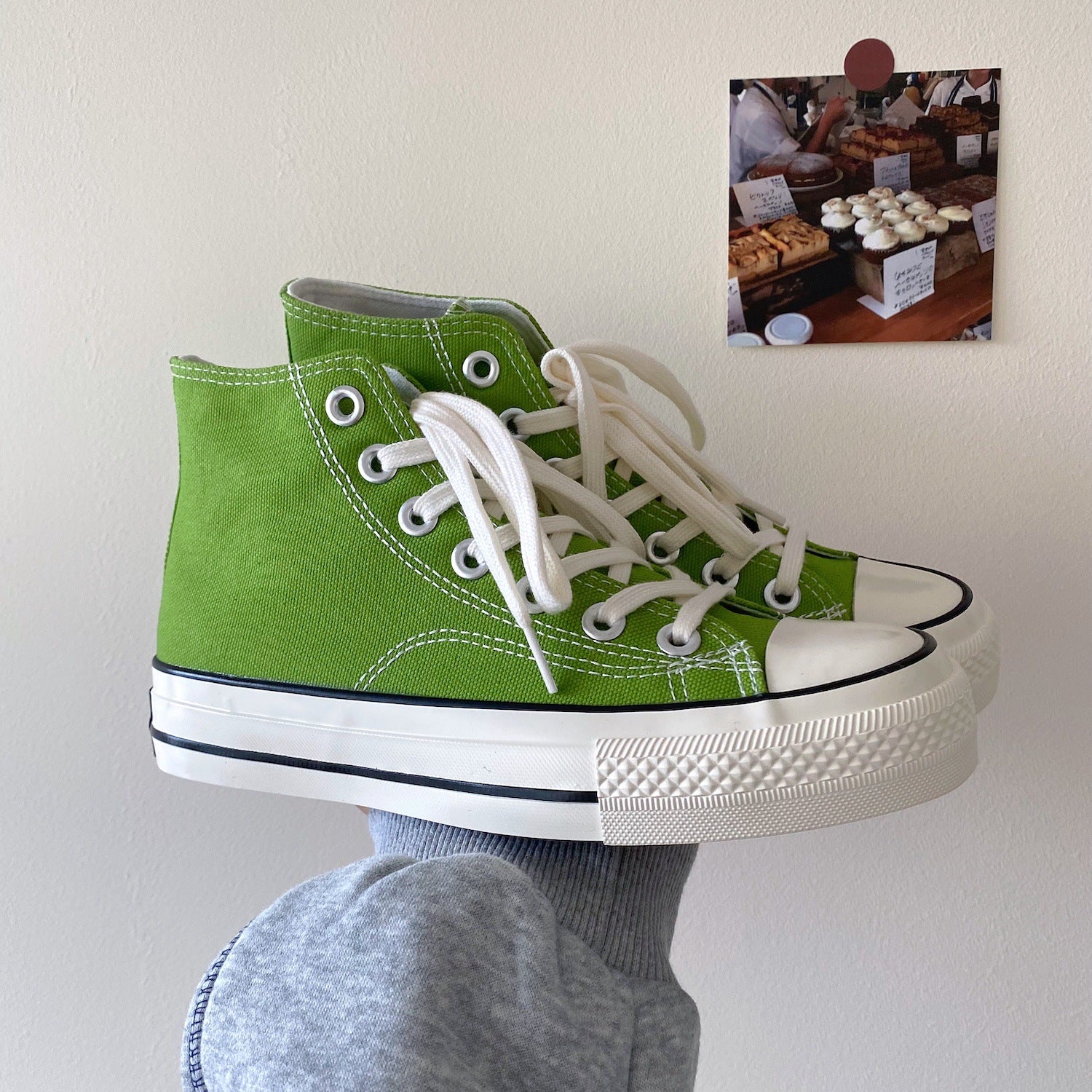 2025 Spring and Summer New Style Burgundy Versatile High-Top Canvas Shoes for Women Hong Kong Style Street Shoes for Women Ins