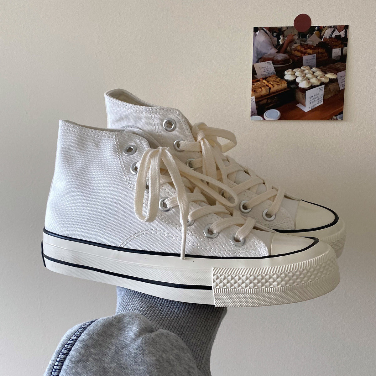 2025 Spring and Summer New Style Burgundy Versatile High-Top Canvas Shoes for Women Hong Kong Style Street Shoes for Women Ins