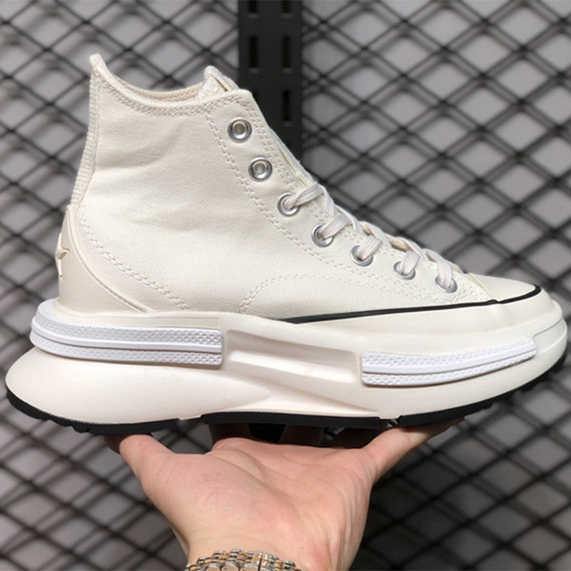 New Run Star Legacy Thick-Soled White Shoes for Men and Women, Height-Increasing Canvas Shoes, Fashionable Women's Shoes, Dropshipping