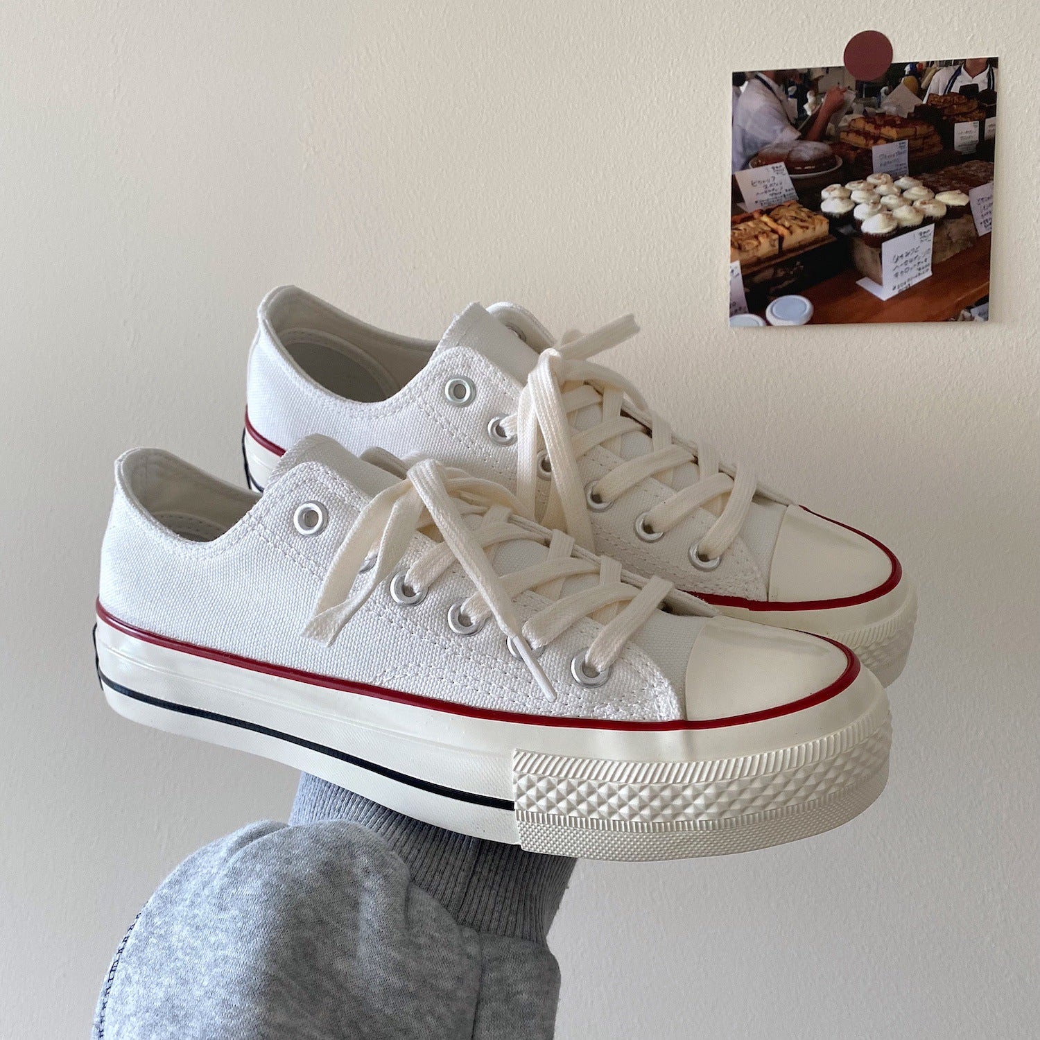 2025 Spring and Summer New Style Burgundy Versatile High-Top Canvas Shoes for Women Hong Kong Style Street Shoes for Women Ins