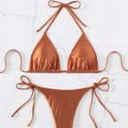 2026 European and American Cross-Border New Lace-Up Swimsuit Bikini High-End Bikini Swimsuit Set for Women