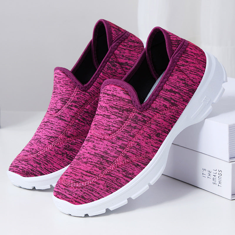 Women's Summer New Shoes for Delivery: Old Beijing Cloth Shoes with Soft Soles for Walking, Unisex Slip-On Casual Shoes for Elderly