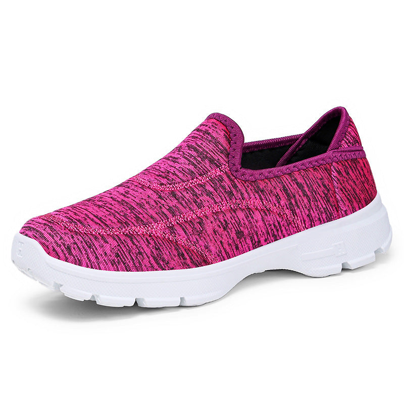 Women's Summer New Shoes for Delivery: Old Beijing Cloth Shoes with Soft Soles for Walking, Unisex Slip-On Casual Shoes for Elderly